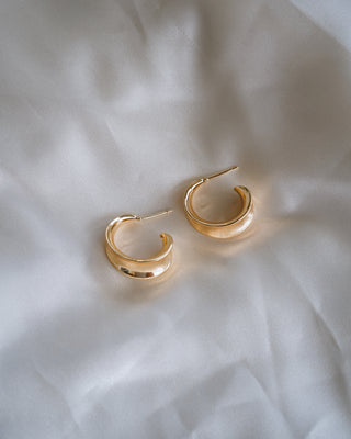 Nellie Gold Half Hoops