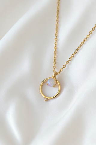 Ophelia Opal Necklace - Wander + Lust Jewelry