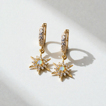 Opal Star Huggies - Wander + Lust Jewelry