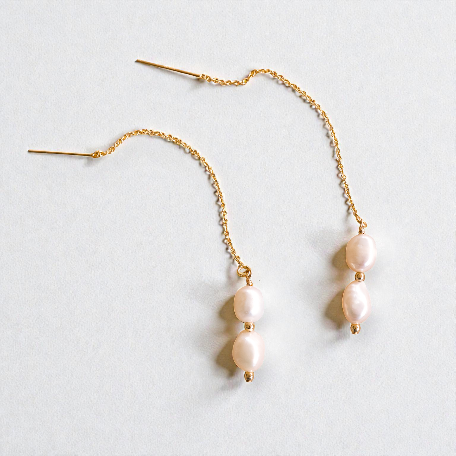 Phoebe Pearl Threaders - Wander + Lust Jewelry