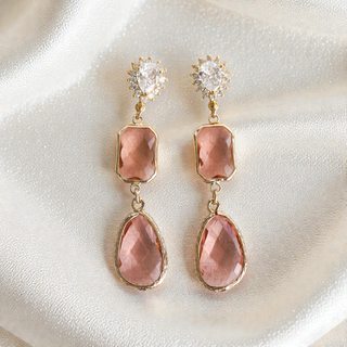 Primrose Peach Drop Earrings