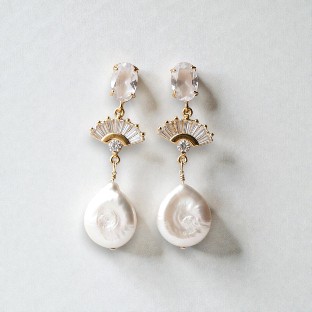 Reese Freshwater Pearl Earrings - Wander + Lust Jewelry