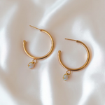 Serafina Opal Hoops - Wander + Lust Jewelry