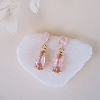 Kelsea Pink Drop Earrings