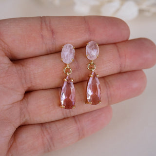 Kelsea Pink Drop Earrings