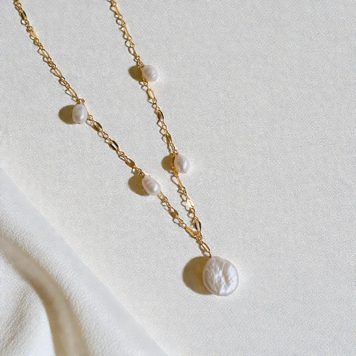 Sofia Pearl Dangle Necklace