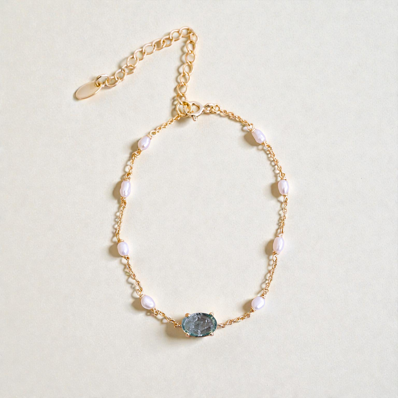 Something Blue Pearl Bracelet