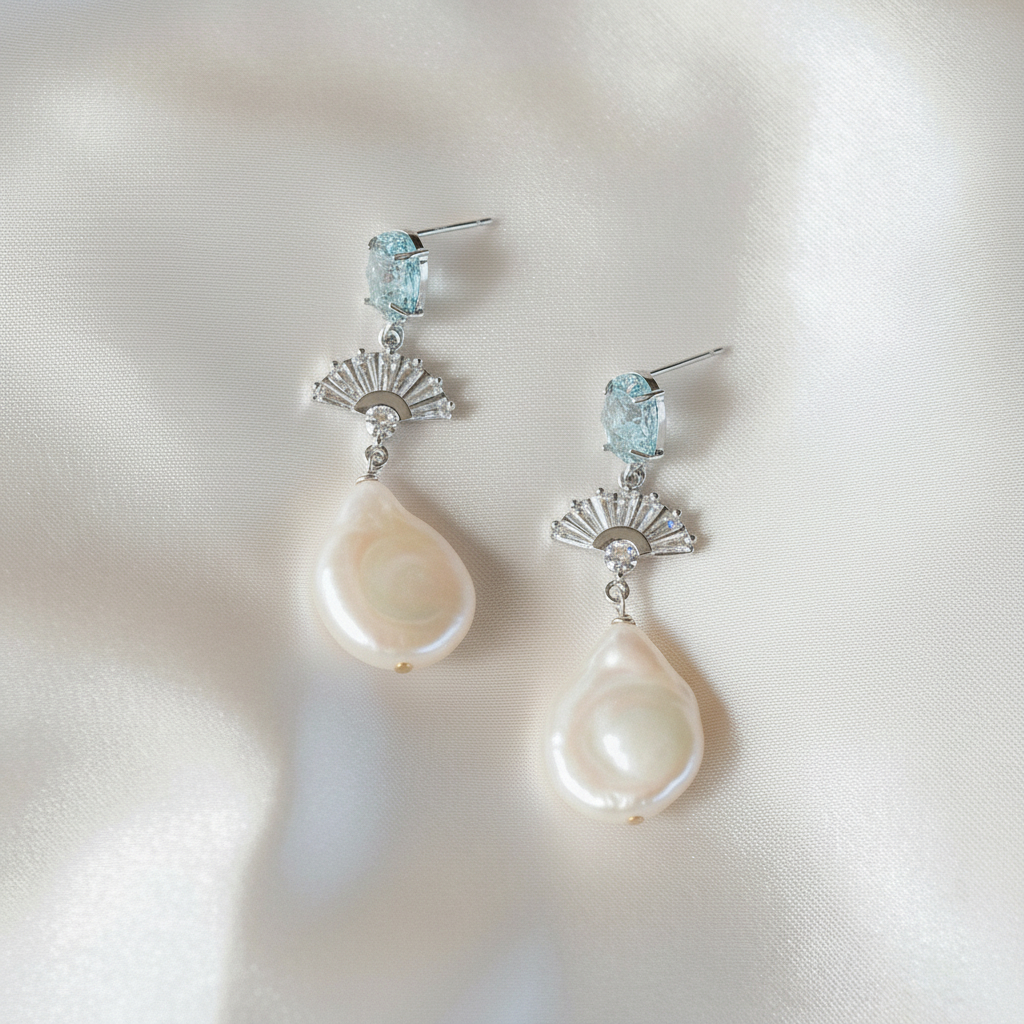 Something Blue Earrings - Wander + Lust Jewelry
