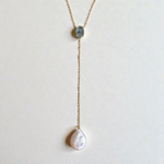 Something Blue Lariat Necklace - Wander + Lust Jewelry