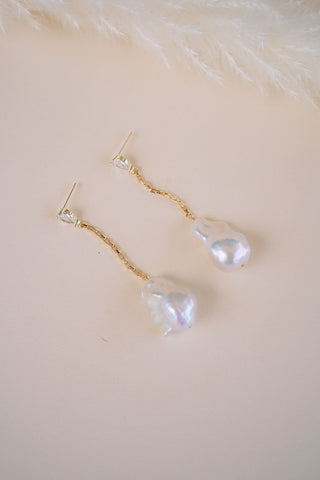 Calissa Baroque Pearl Earrings