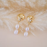 Shelly Pearl Drop Earrings - Wander + Lust Jewelry