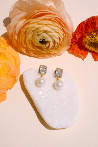 Amelia Pearl Drop Earrings