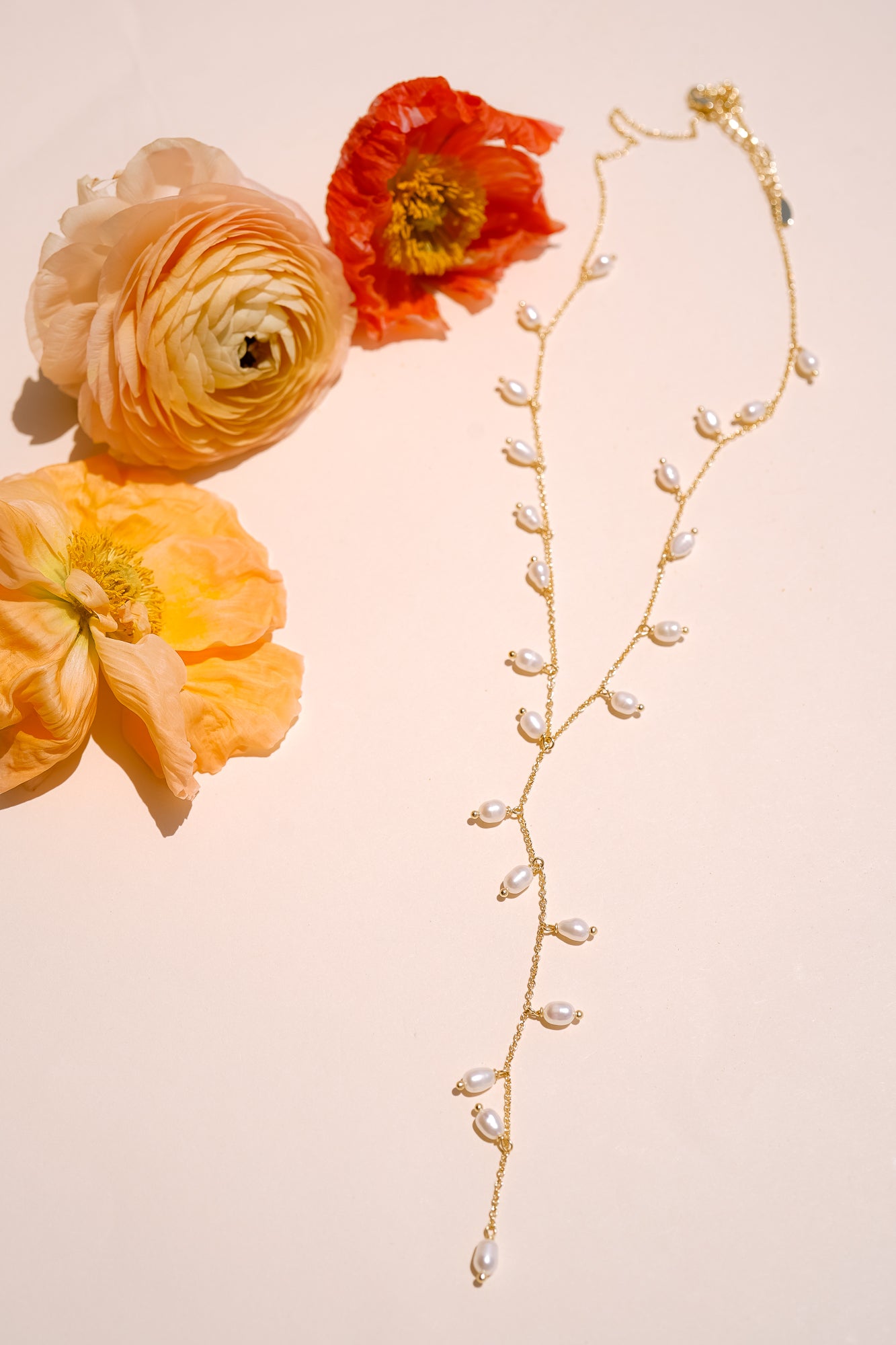 Whispering Pearl Lariat Necklace - Wander + Lust Jewelry
