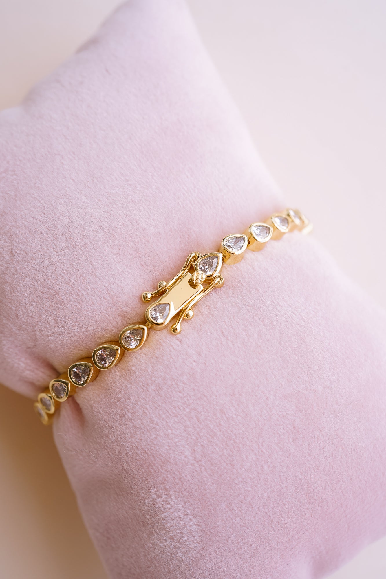 Georgina Pear Cut Tennis Bracelet - Wander + Lust Jewelry