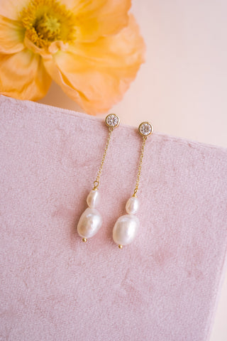 Cosette Pearl Dangle Earrings