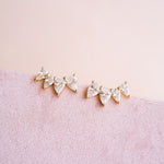 Georgina Pear Cut Ear Climber - Wander + Lust Jewelry