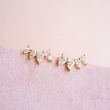 Georgina Pear Cut Ear Climber - Wander + Lust Jewelry