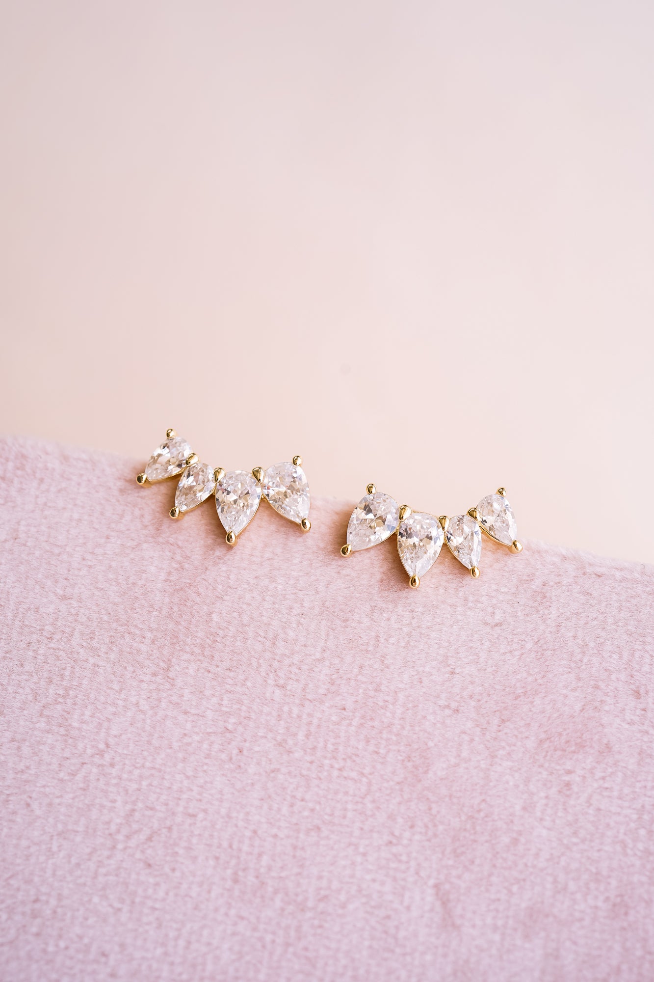 Georgina Pear Cut Ear Climber - Wander + Lust Jewelry