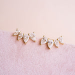 Georgina Pear Cut Ear Climber - Wander + Lust Jewelry