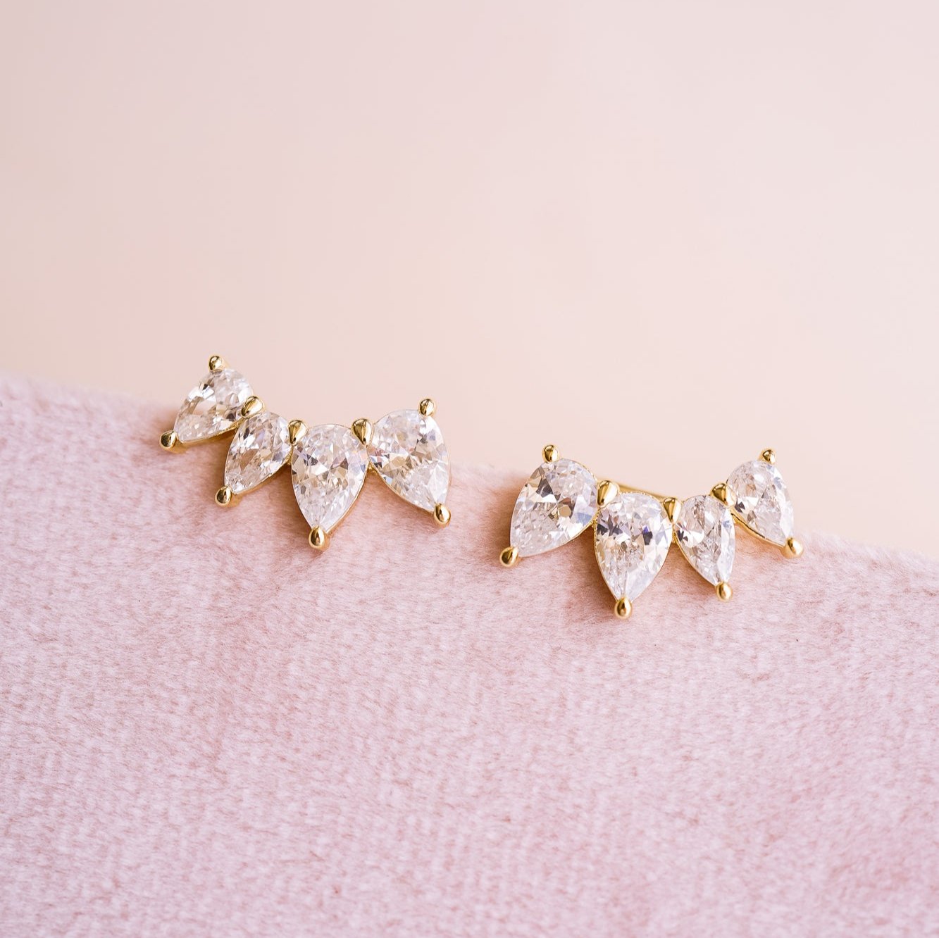 Georgina Pear Cut Ear Climber - Wander + Lust Jewelry