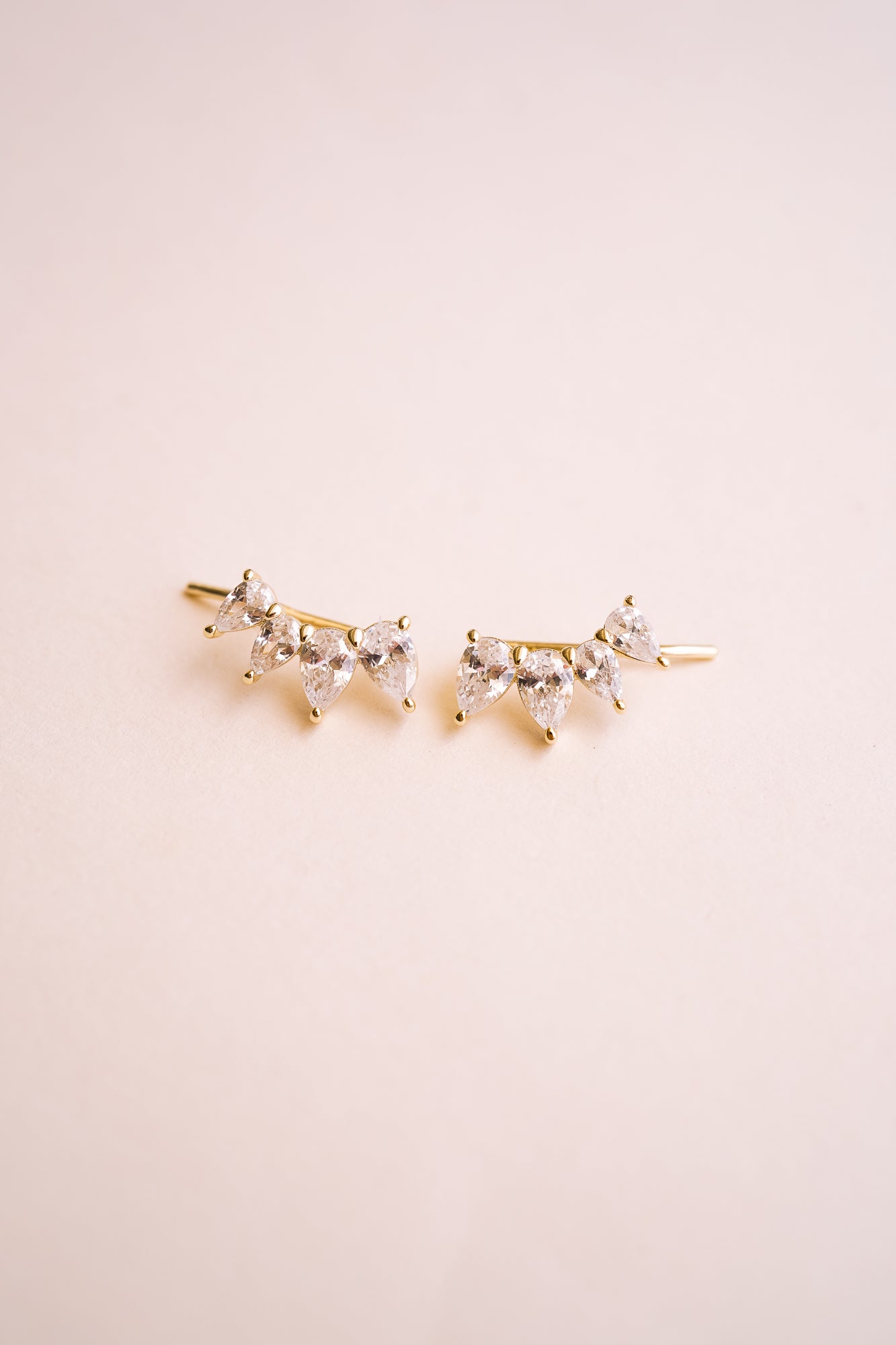Georgina Pear Cut Ear Climber - Wander + Lust Jewelry