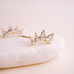 Georgina Pear Cut Ear Climber - Wander + Lust Jewelry