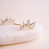 Georgina Pear Cut Ear Climber - Wander + Lust Jewelry