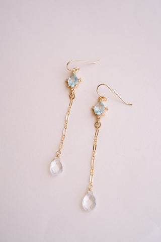 Diana Blue Drop Earrings