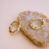 Georgina Pear Cut Sparkle Hoops - Wander + Lust Jewelry
