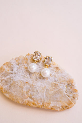 Amelia Pearl Drop Earrings