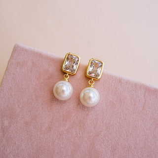 Amelia Pearl Drop Earrings