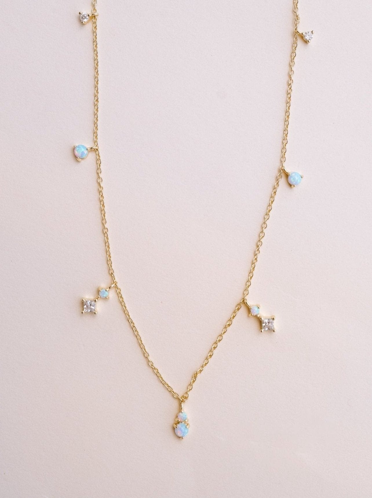 Mystic Sky Opal Necklace - Wander + Lust Jewelry