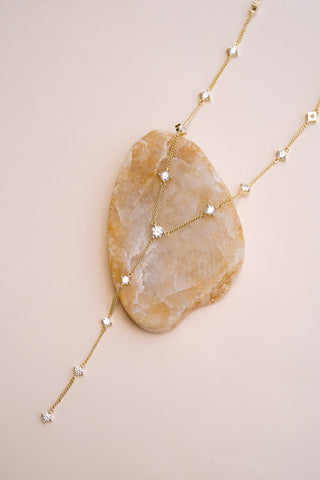 Serene Droplet Y Necklace