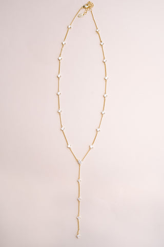 Serene Droplet Y Necklace