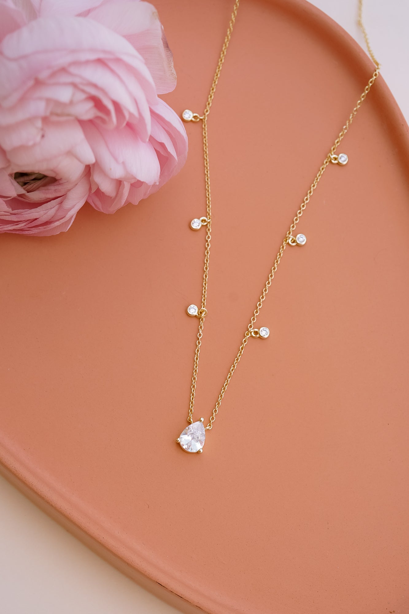 Georgina Dewdrop Necklace - Wander + Lust Jewelry