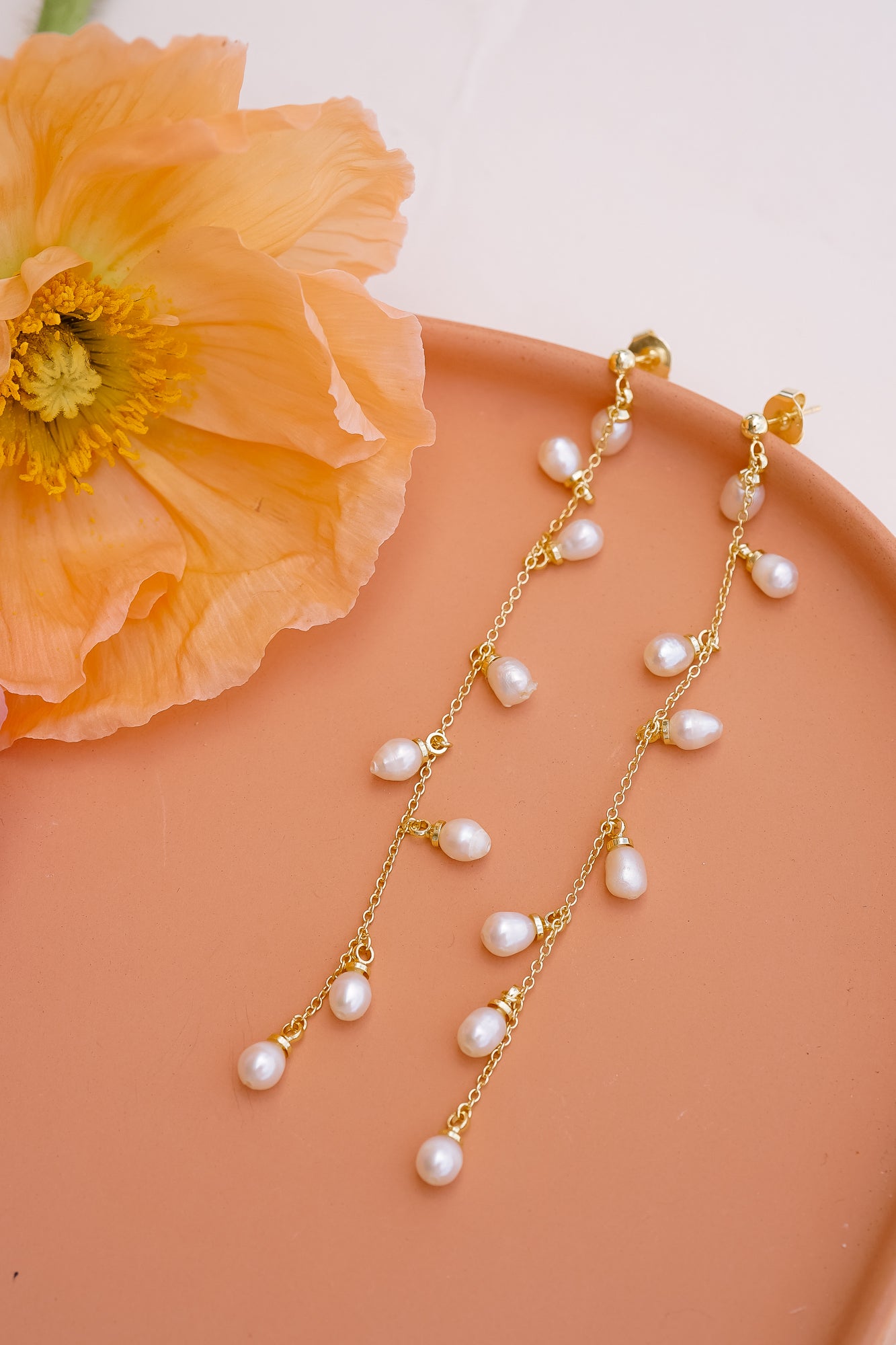 Whispering Pearl Drop Earrings - Wander + Lust Jewelry