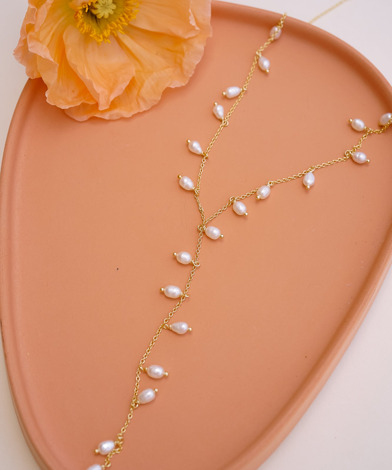 Whispering Pearl Lariat Necklace - Wander + Lust Jewelry