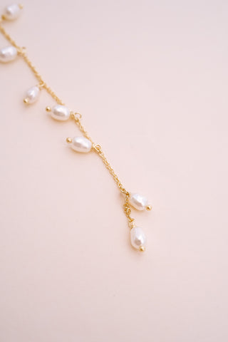 Whispering Pearl Lariat Necklace