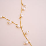 Whispering Pearl Lariat Necklace - Wander + Lust Jewelry