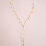 Whispering Pearl Lariat Necklace - Wander + Lust Jewelry