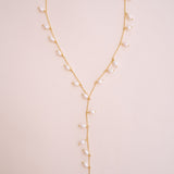 Whispering Pearl Lariat Necklace - Wander + Lust Jewelry