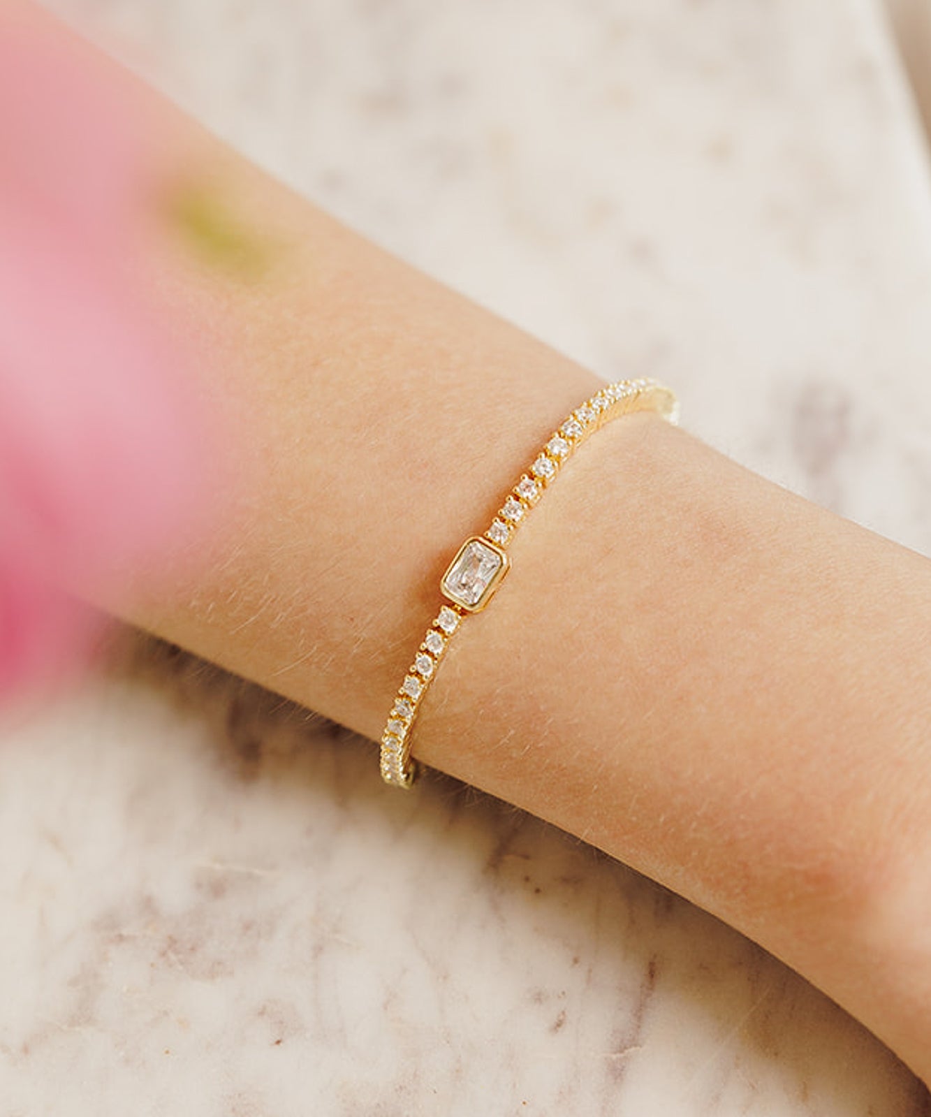 Amelia Brilliant Cut Tennis Bracelet - Wander + Lust Jewelry