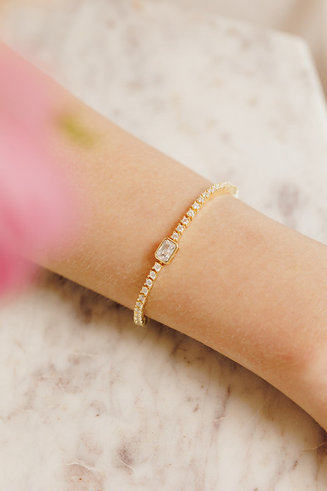 Amelia Brilliant Cut Tennis Bracelet - Wander + Lust Jewelry