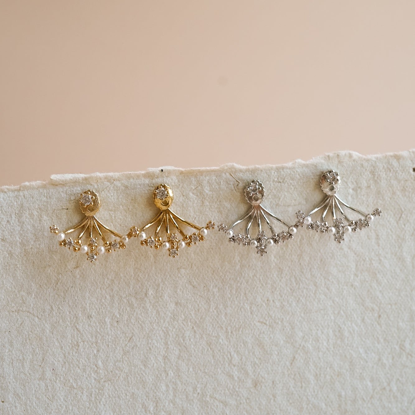 Gwyneth Pearl Ear Jackets - Wander + Lust Jewelry