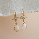Aria Moonstone Earrings - Wander + Lust Jewelry