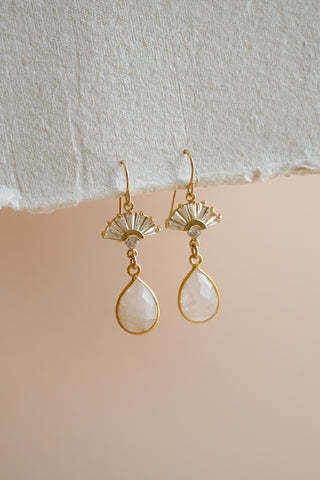 Aria Moonstone Earrings