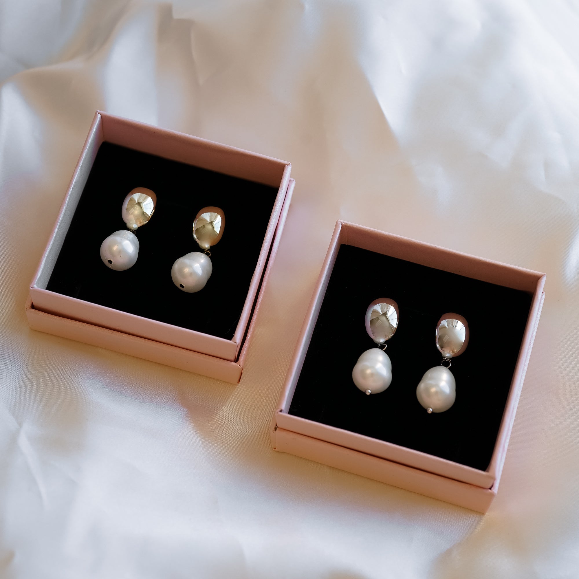 Hailey Dome Pearl Drop Earrings - Wander + Lust Jewelry
