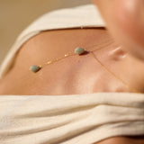 Laguna Aquamarine Lariat Necklace - Wander + Lust Jewelry
