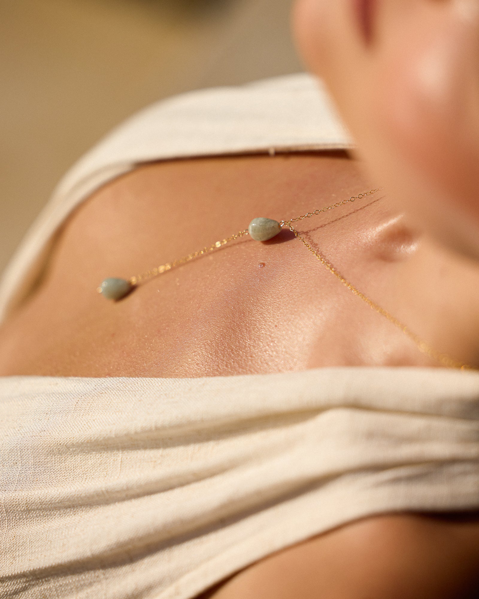 Laguna Aquamarine Lariat Necklace - Wander + Lust Jewelry