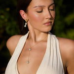 Laguna Aquamarine Lariat Necklace - Wander + Lust Jewelry